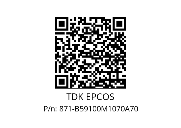  B59100M1070A70 TDK EPCOS 871-B59100M1070A70