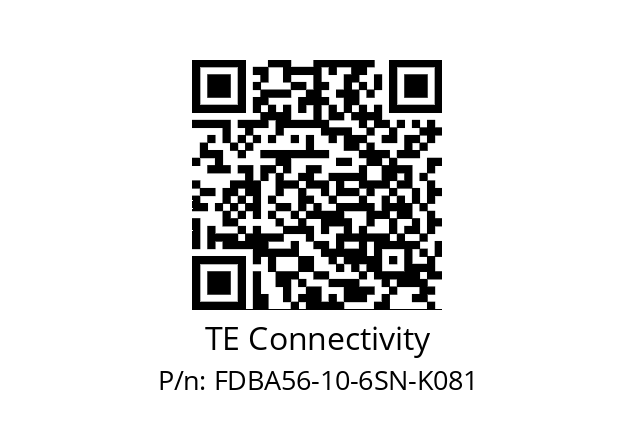   TE Connectivity FDBA56-10-6SN-K081