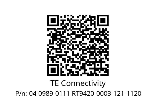   TE Connectivity 04-0989-0111 RT9420-0003-121-1120