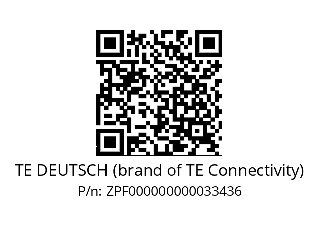   TE DEUTSCH (brand of TE Connectivity) ZPF000000000033436