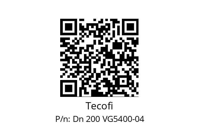   Tecofi Dn 200 VG5400-04