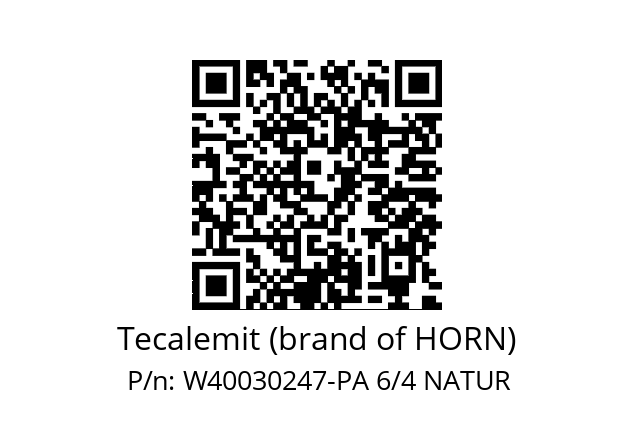   Tecalemit (brand of HORN) W40030247-PA 6/4 NATUR