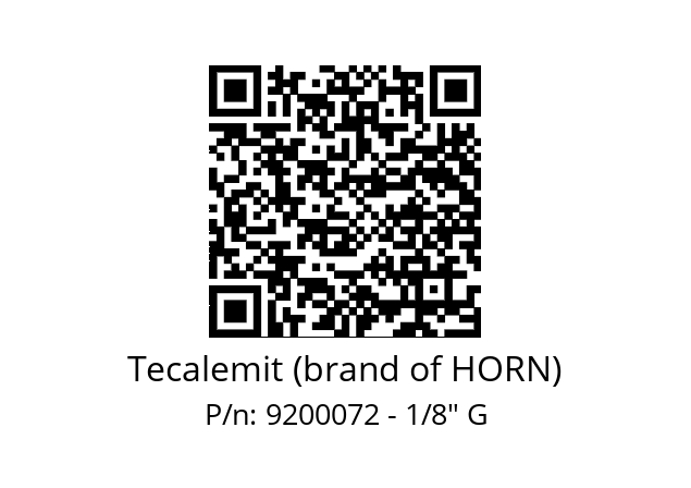   Tecalemit (brand of HORN) 9200072 - 1/8" G