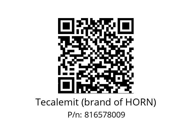   Tecalemit (brand of HORN) 816578009