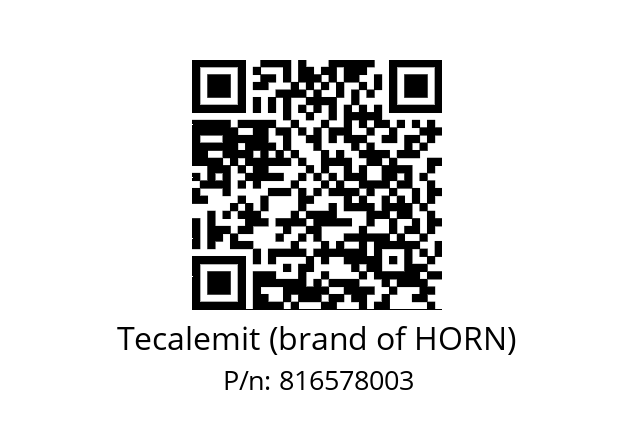   Tecalemit (brand of HORN) 816578003