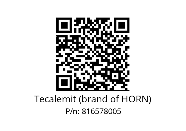   Tecalemit (brand of HORN) 816578005