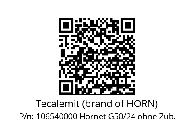   Tecalemit (brand of HORN) 106540000 Hornet G50/24 ohne Zub.