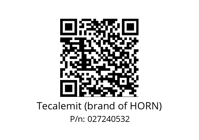   Tecalemit (brand of HORN) 027240532