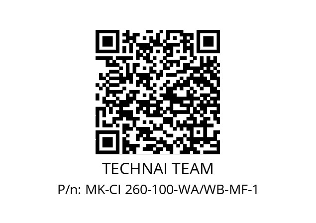   TECHNAI TEAM MK-CI 260-100-WA/WB-MF-1