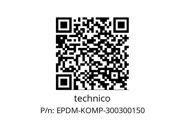   technico EPDM-KOMP-300300150