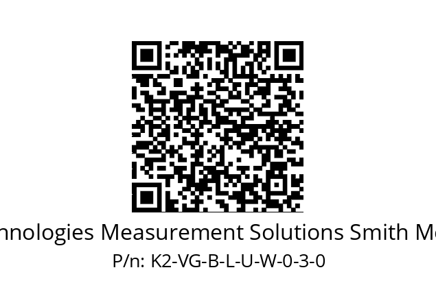   Technologies Measurement Solutions Smith Meter K2-VG-B-L-U-W-0-3-0