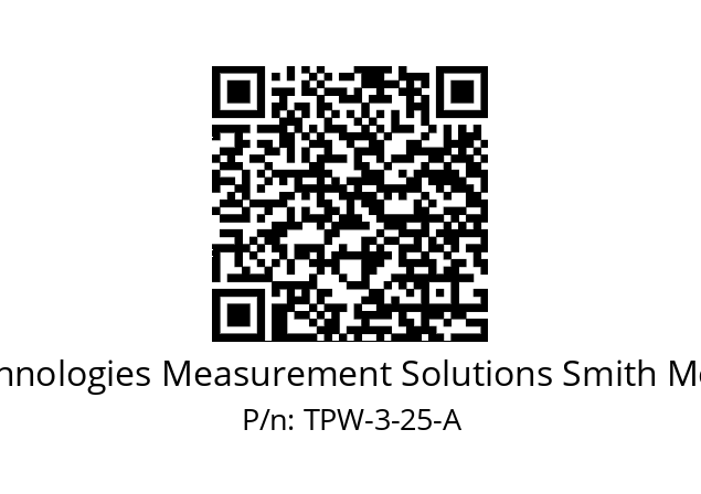   Technologies Measurement Solutions Smith Meter TPW-3-25-A