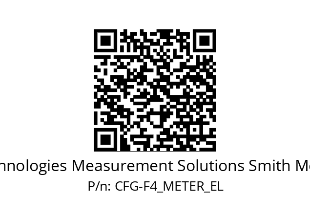   Technologies Measurement Solutions Smith Meter CFG-F4_METER_EL