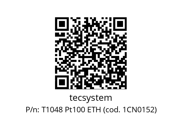   tecsystem T1048 Pt100 ETH (cod. 1CN0152)