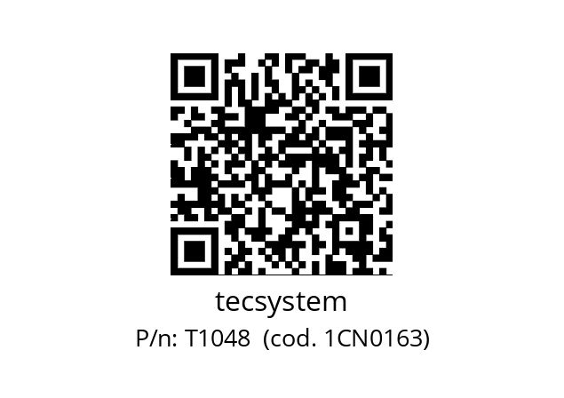   tecsystem T1048  (cod. 1CN0163)