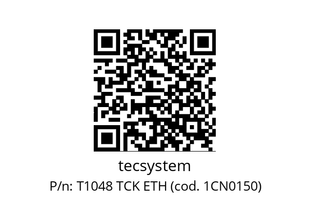   tecsystem T1048 TCK ETH (cod. 1CN0150)