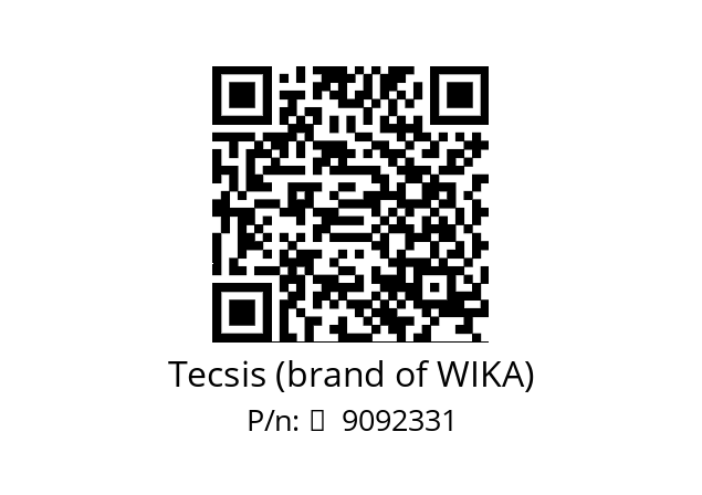   Tecsis (brand of WIKA) 	  9092331