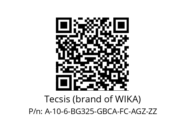   Tecsis (brand of WIKA) A-10-6-BG325-GBCA-FC-AGZ-ZZ