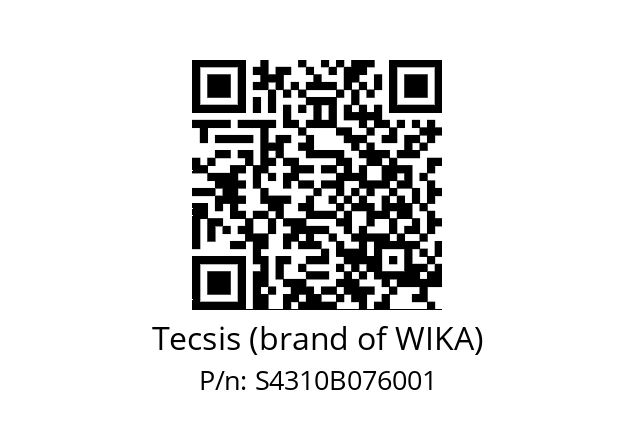   Tecsis (brand of WIKA) S4310B076001