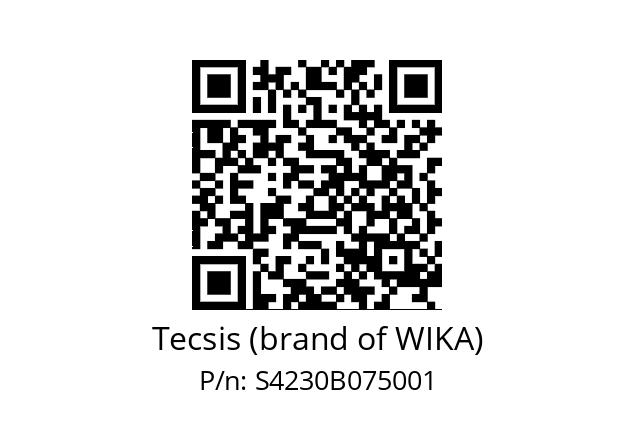   Tecsis (brand of WIKA) S4230B075001