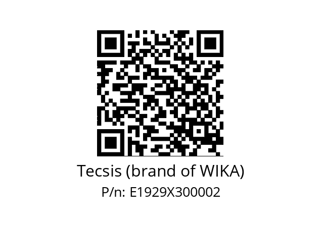   Tecsis (brand of WIKA) E1929X300002