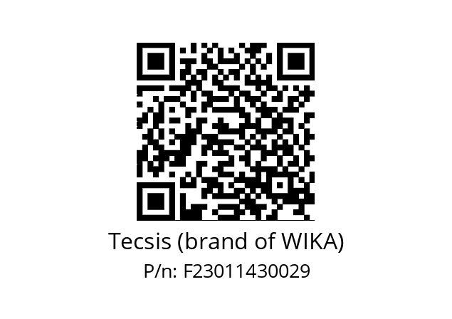   Tecsis (brand of WIKA) F23011430029