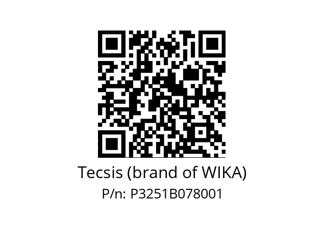   Tecsis (brand of WIKA) P3251B078001