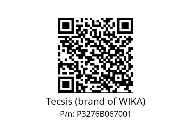   Tecsis (brand of WIKA) P3276B067001