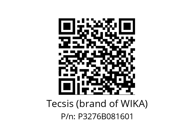   Tecsis (brand of WIKA) P3276B081601