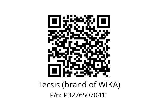   Tecsis (brand of WIKA) P3276S070411