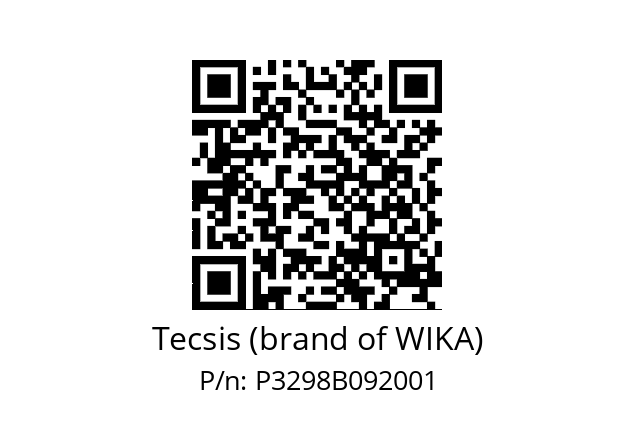   Tecsis (brand of WIKA) P3298B092001