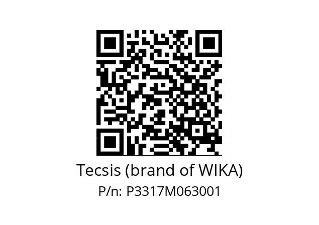   Tecsis (brand of WIKA) P3317M063001