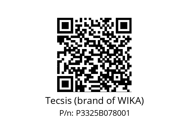   Tecsis (brand of WIKA) P3325B078001