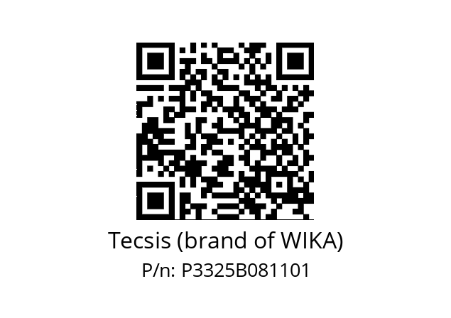   Tecsis (brand of WIKA) P3325B081101