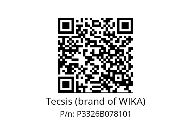   Tecsis (brand of WIKA) P3326B078101