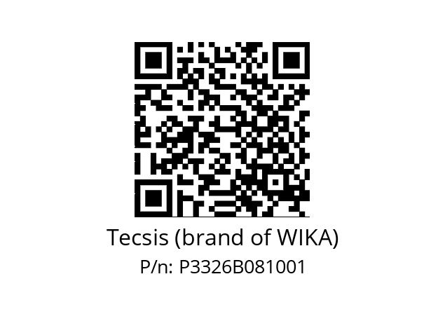   Tecsis (brand of WIKA) P3326B081001