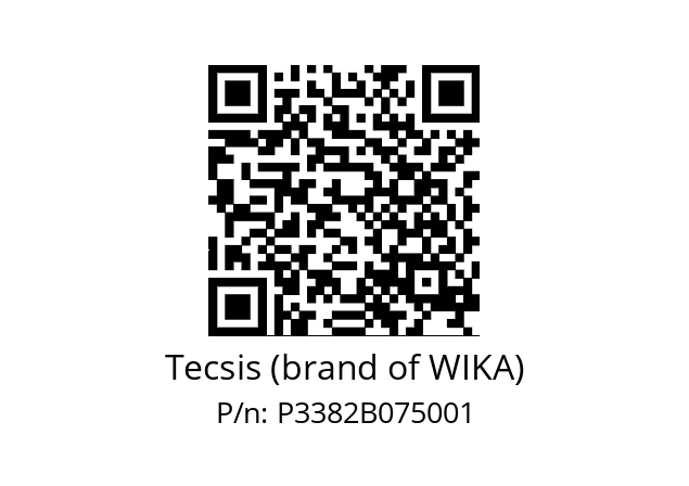   Tecsis (brand of WIKA) P3382B075001