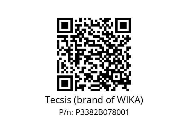   Tecsis (brand of WIKA) P3382B078001