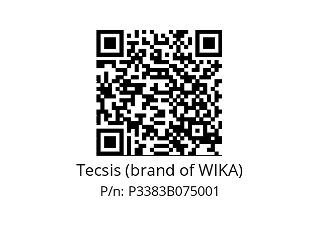   Tecsis (brand of WIKA) P3383B075001