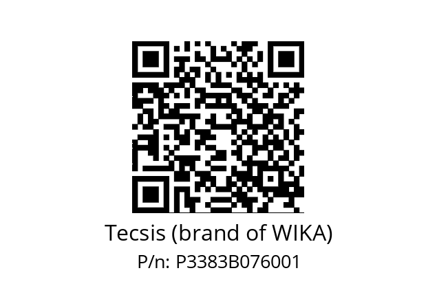   Tecsis (brand of WIKA) P3383B076001