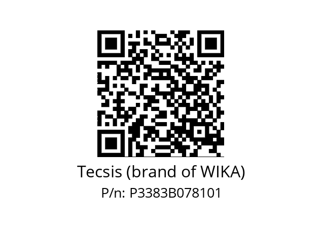   Tecsis (brand of WIKA) P3383B078101