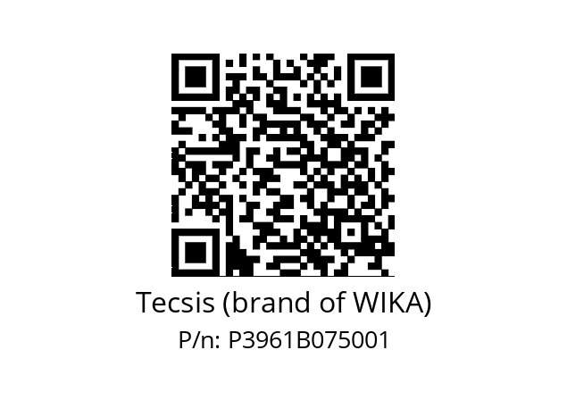   Tecsis (brand of WIKA) P3961B075001