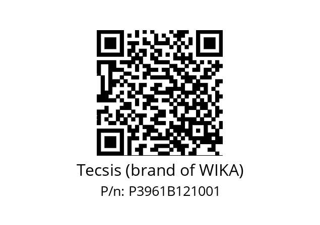   Tecsis (brand of WIKA) P3961B121001