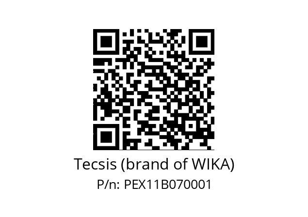   Tecsis (brand of WIKA) PEX11B070001