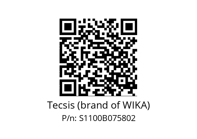   Tecsis (brand of WIKA) S1100B075802