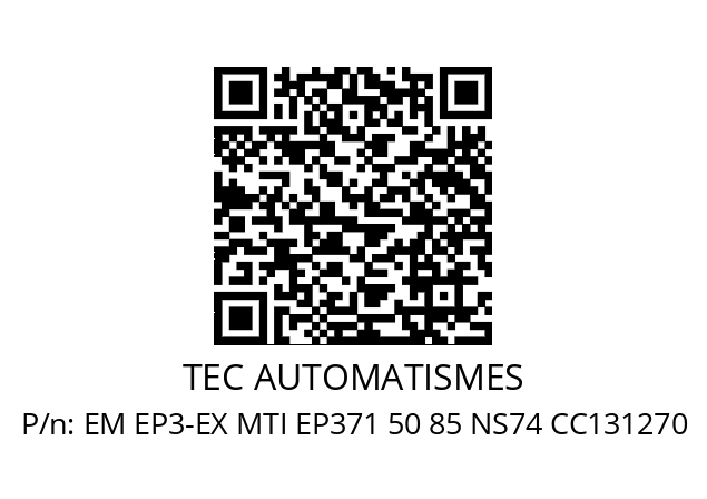   TEC AUTOMATISMES EM EP3-EX MTI EP371 50 85 NS74 CC131270