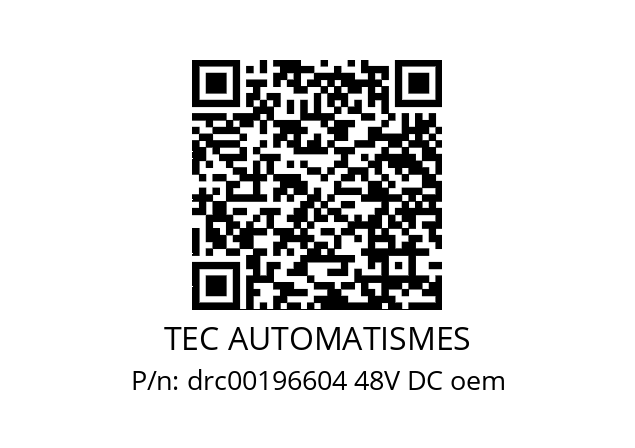   TEC AUTOMATISMES drc00196604 48V DC oem