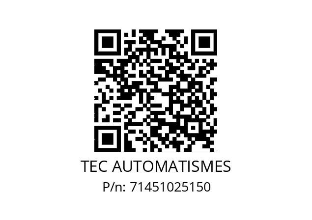   TEC AUTOMATISMES 71451025150