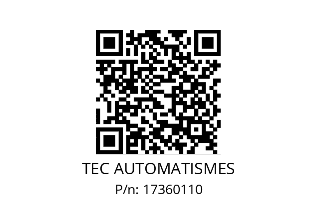   TEC AUTOMATISMES 17360110