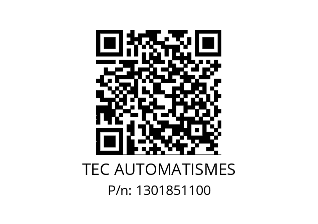   TEC AUTOMATISMES 1301851100